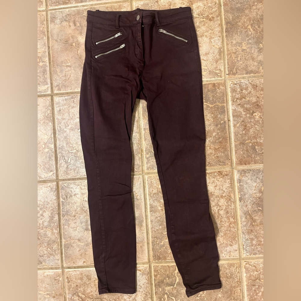 Gap Modern Stretch Skinny Jeans in Purple Maroon Size 8 Women’s